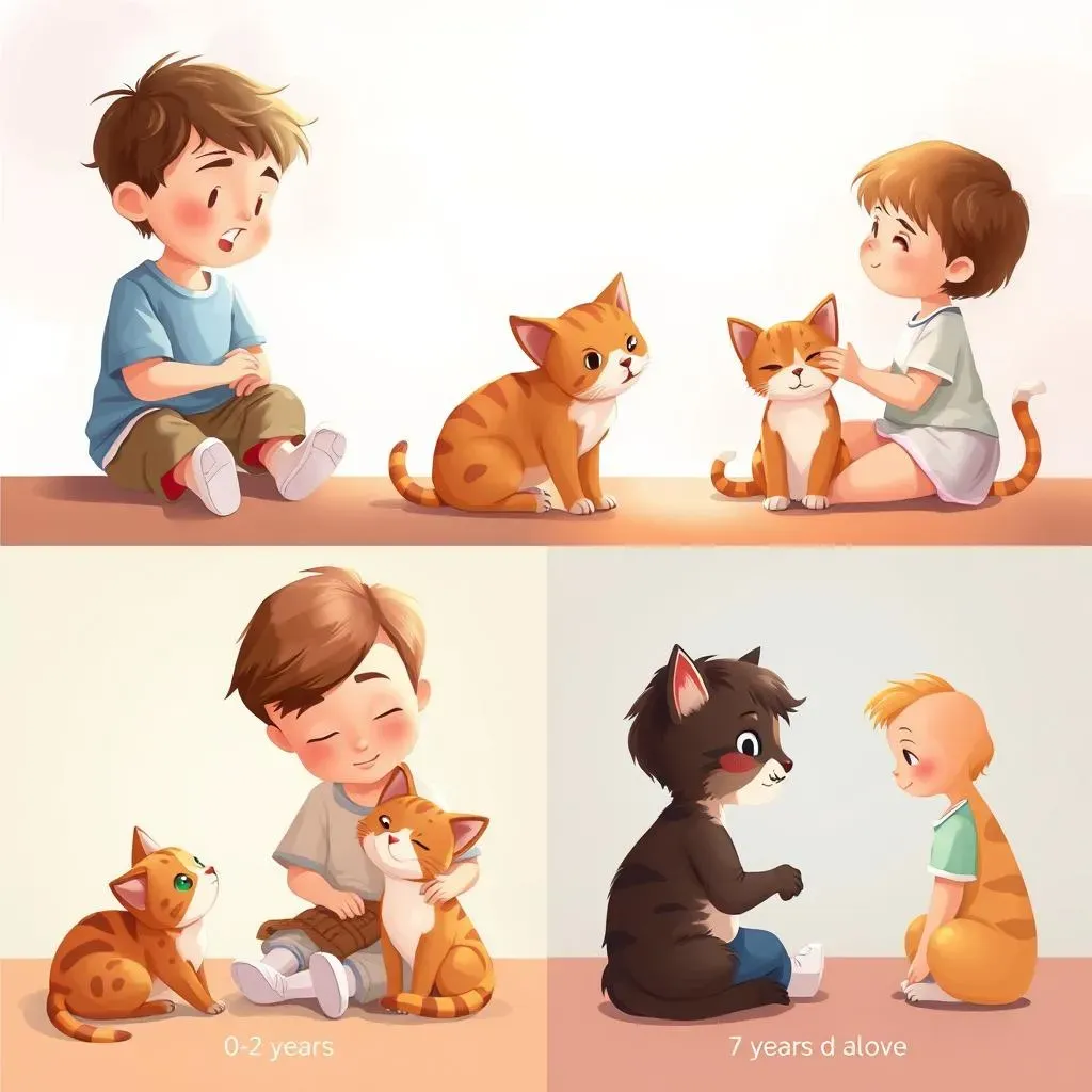 年齢別に見る猫と子どもの役割分担:安全な関係を築く